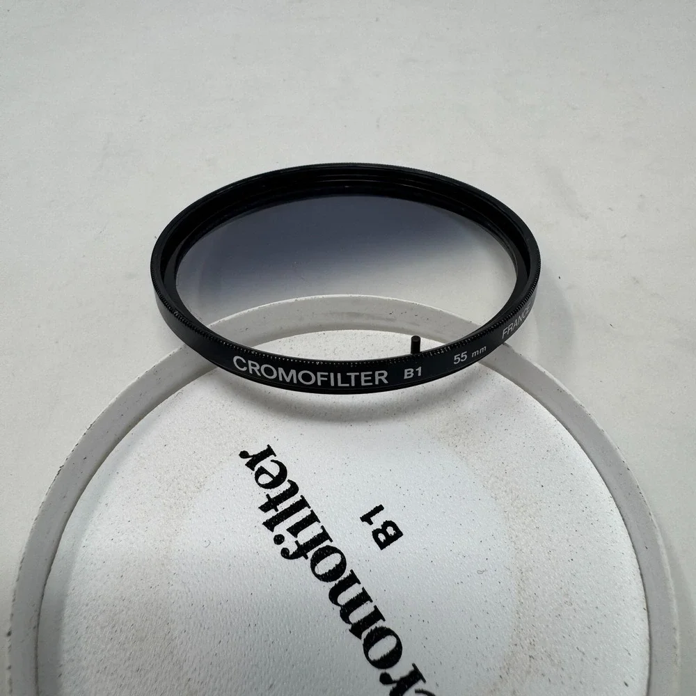 CROMOFILTER 55mm B1 Graduated Color Filter Rotating Glass‎ Made in France